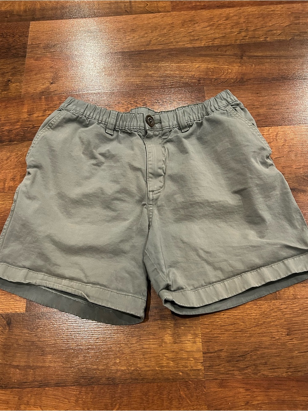 Chubbies Shorts The Captains Men Chino Green Gray Small Elastic Band Preppy